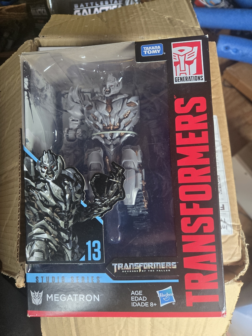 Hasbro Transformers Megatron Action Figure - Red & Silver Artwork
